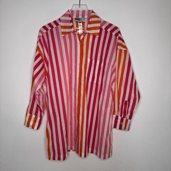 Beach Riot Womens Alexa Coverup Size S/M Button Down Shirt Vacation Resort - Picture 2 of 9